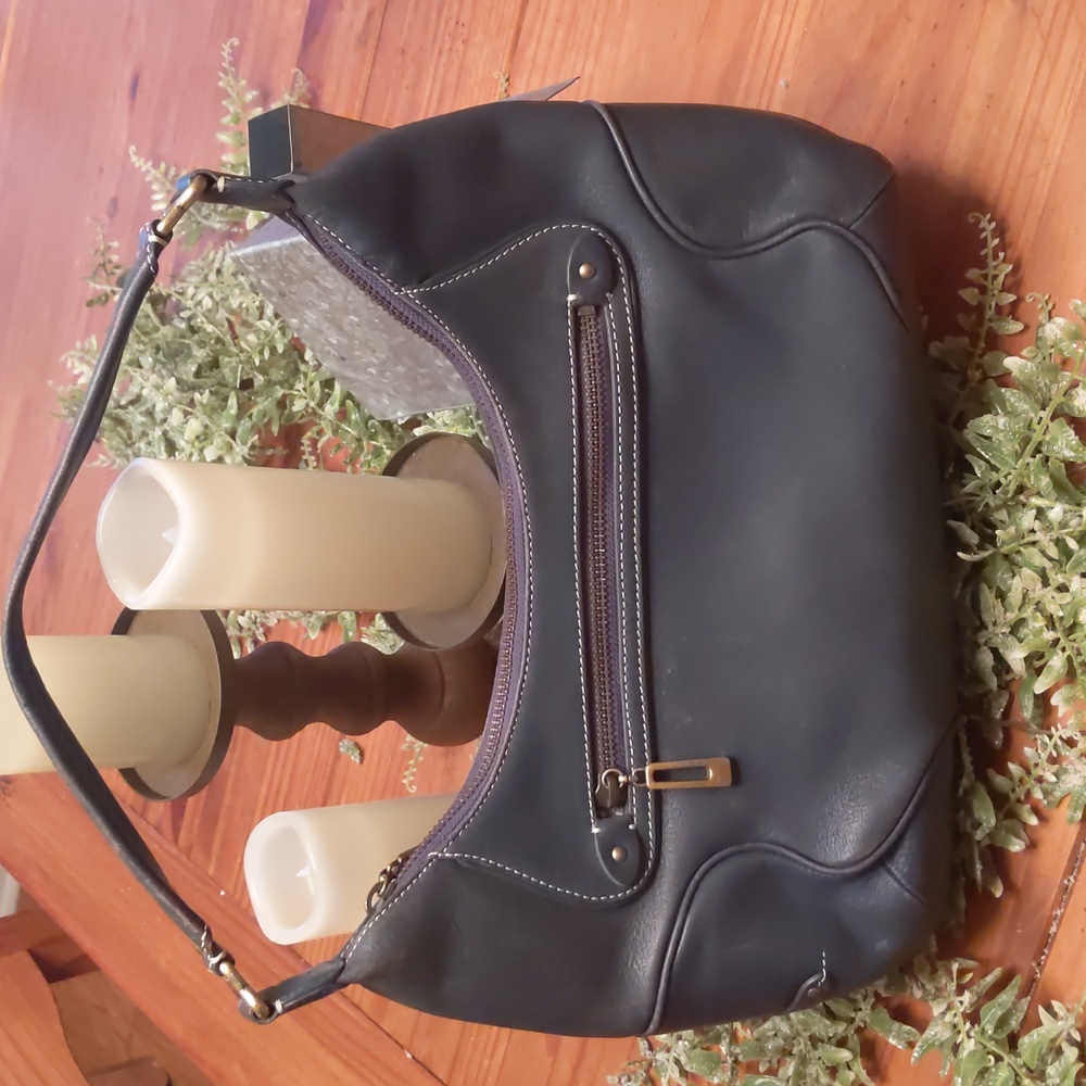 Cole Haan grey/blue hobo bag